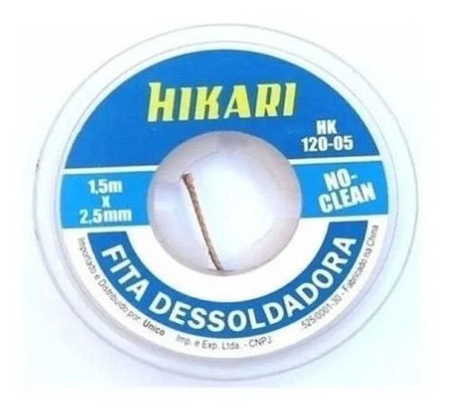 Fita Malha Dessoldadora Hikari 2 / 2,5 / 3mm - Escolha!