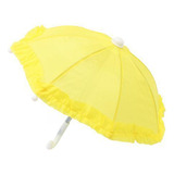 5 Mini Guarda-chuva Decoração De Jardim Pendurado Amarelo