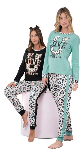 Pijama Invierno Lencatex 24305 Jersey Algodón Love