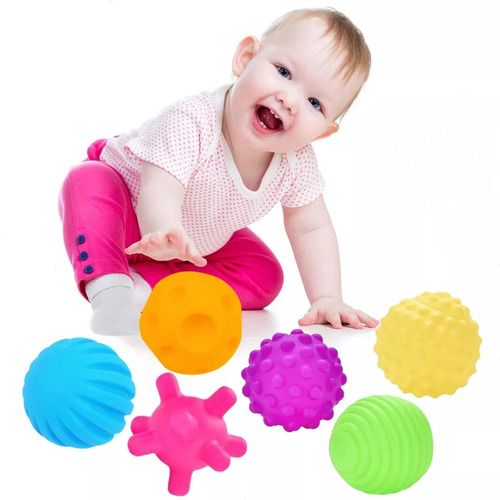 Pelotas Sensoriales Bebe Estimulacion Temprana 6pcs