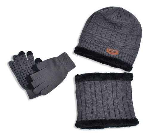 Conjunto Infantil De Gorro, Pañuelo Y Guantes De Tres Piezas