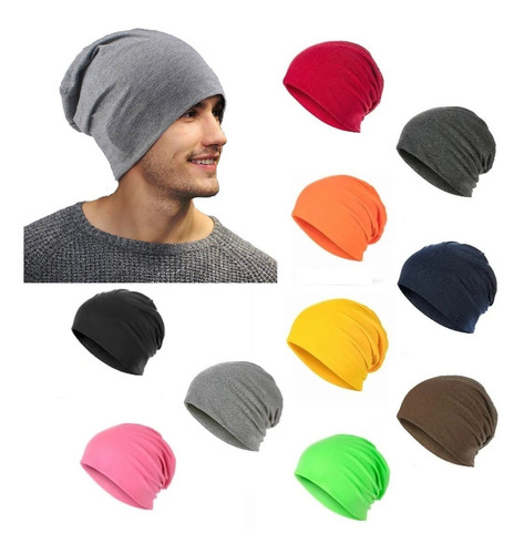 Kit 15 Beanie Touca Gorro Frio Estiloso Unissex Malha Fina