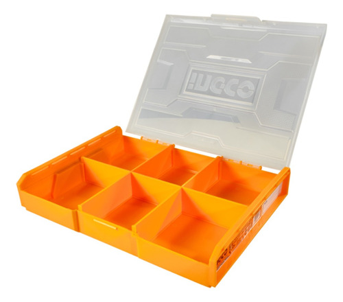 Caja Organizador De Herramientas Accesorios Apilable Ingco Color Amarillo