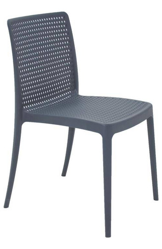 Cadeira Plastica Monobloco Isabelle Azul Navy