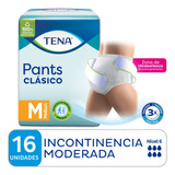 Ropa Interior Descartable Tena Pants Mediano 16 Unidades Clásico Incontinencia Moderada