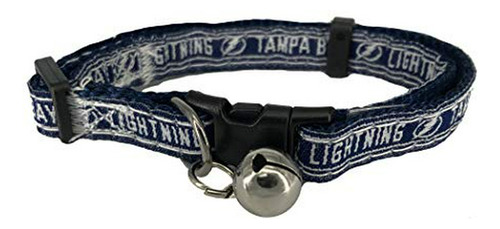 Pets First Nhl Tampa Bay Lightning Cat Collar Adjustable Bre