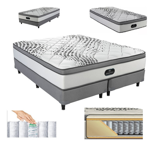 Sommier Simmons Beautysleep Queen 160x200-cons.promo Efect. 