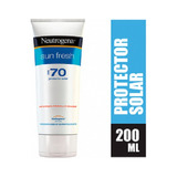 Protetor Solar Neutrogena Fps70 Sun Fresh 200ml