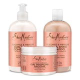 Shea Moisture Shampoo Acondicionador Smoothie Combo 3 Pack