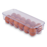 Huevera Con Tapa, Porta Huevos, Organizador, 12 Huevos