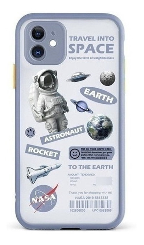 Funda Case Generica Para iPhone Silicona Astronauta Espacio