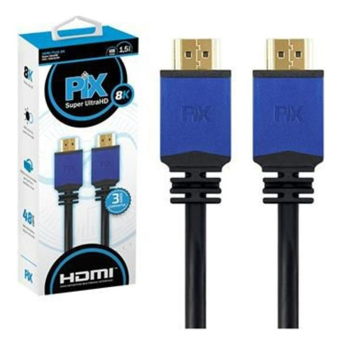 Cabo Hdmi 2.1 8k Hdr Ps5 Xbox Series 1,5 Metros 48gpbs Pix