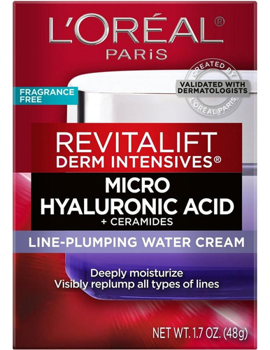 Crema Loreal Paris Revitalift Microhyaluronic Acid+ceramidas