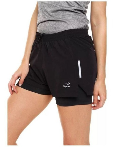 Short Con Calza Topper 2 En 1 Running 163452 Envíos País