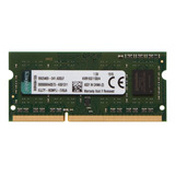 Memória 2 Gb Notebook Ddr3 1600 Mhz Kingston Kvr16s11/2