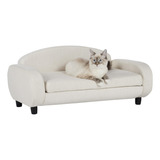 Paws & Purrs - Sofa Cama Tapizado Para Mascotas, Color Avena