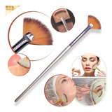 Mini Brocha Abanico P/iluminador Make Up Profesional Brush