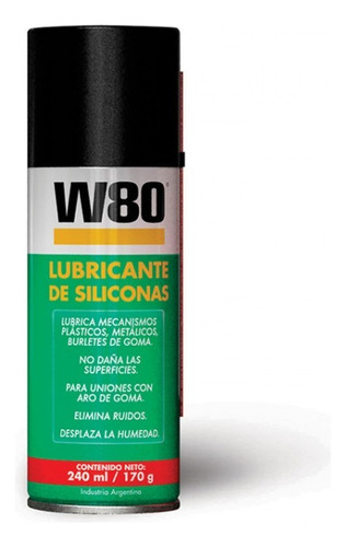 Lubricante De Siliconas W80 170gr 240ml