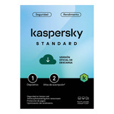 Licencia Kaspersky Standard 1 Dispositivo 2 Años (antivirus)