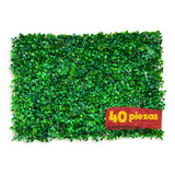 Muro Verde Follaje Artificial Jardin Vertical Sintetico 40pz