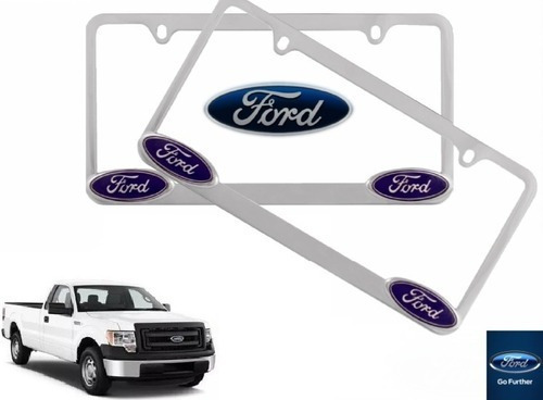 Par Porta Placas Ford Lobo 4.6 2012 Original