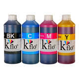 Kit 4 Litros Tinta Marca Kflo® T544 L5590 Alta Calidad