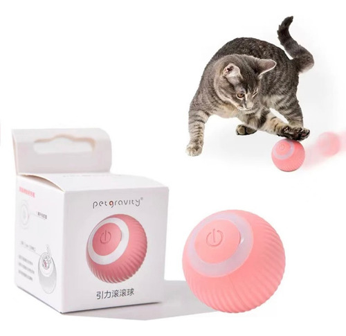 Juguete Pelota Gato Interactiva Recargable Bola Silicona.