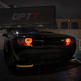 Opt7 Aura Drl - Kit De Luz Halo Para Dodge Challenger 08-22