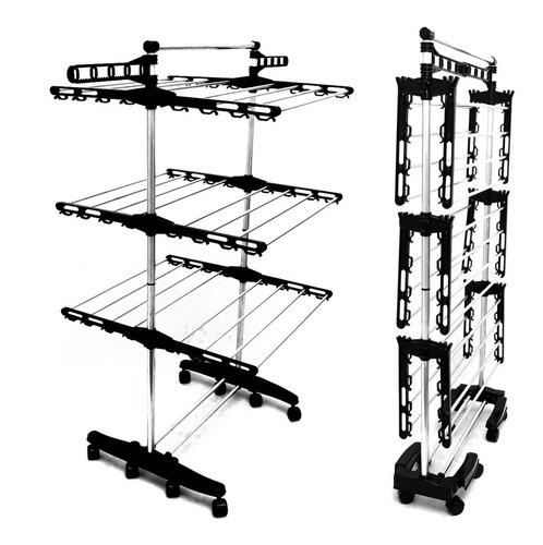 Varal Extensível 3 Andares Em Alumínio