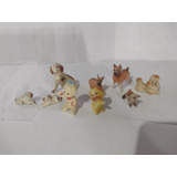 Muñecos Vintage De Plástico Baquelita Lote Figuras Perros