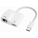 Adaptador Usb C Ethernet, Adaptador Usb C Rj45 2 1 Puer...