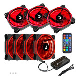 Kit Cooler 7x Fans 120mm Rgb Rise Mode Aura + 1 Controladora