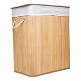 Canasto Cesto Tacho Doble Bambu Casa Reciclado Juguete Ropa