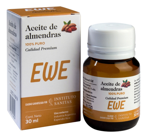 Aceite De Almendras Ewe Puro 30ml
