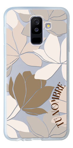 Funda Para Galaxy Para Mujer Flores Personalizada Con Nombre