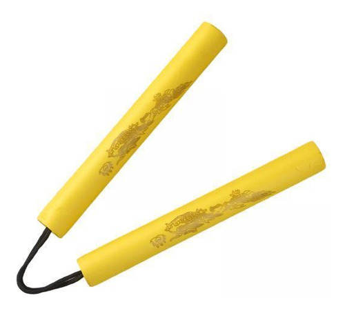 3 Treinamento De Espuma Nunchucks Nunchucks Chineses Amarelo