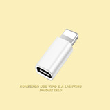 Adaptador Usb Tipo C A Lighting iPhone iPad 1pz