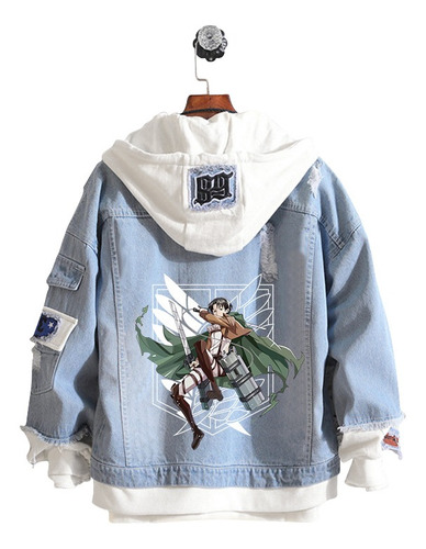 Shingeki No Kyojin Ataque En Titan Chaqueta De Mezclilla