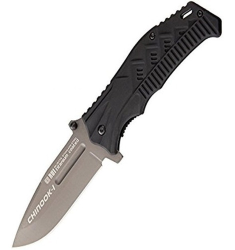 Cuchillo Táctico Rui Chinook-1 K25 + Funda Semi Rígida Caza Color Negro