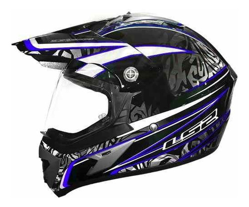 Casco Ls2 Enduro Mx C/ Visor Mx433 Magnum - Fas Motos