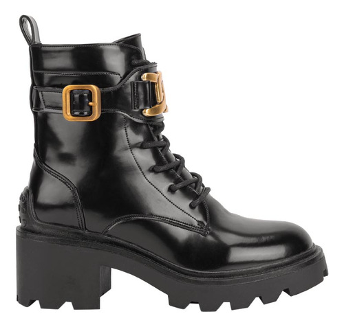 Bota Militar Tacon Medio Goodyear Negro Mujer Yd48