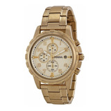 Reloj Fossil Acero Dorado Fs4867 Para Hombre 