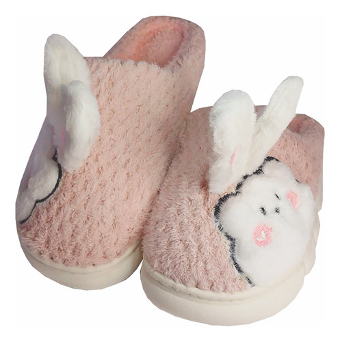 Pantuflas Dama Kawai Peluche Moda Colores Invierno 