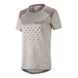 Jersey Bike Mujer Astars St. Alps Manga Corta Gris