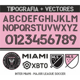 Pack Tipografía + Vectores Inter Miami Messi Sublimación 
