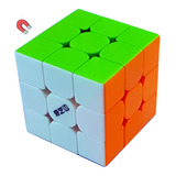 Cubo Mágico Cúbico De 3x3x3 Piezas Qiyi Ms Magnético 3x3