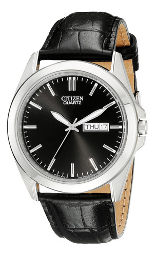 Reloj Para Hombre Citizen/cuero Negro