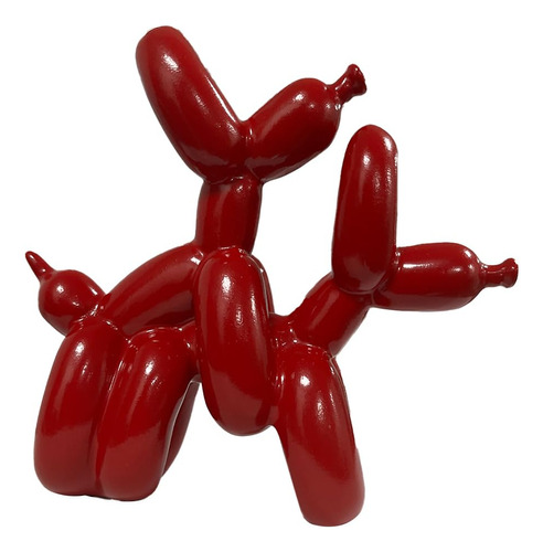 Escultura De Perro Con Globos, Estatuas Decorativas De Resin