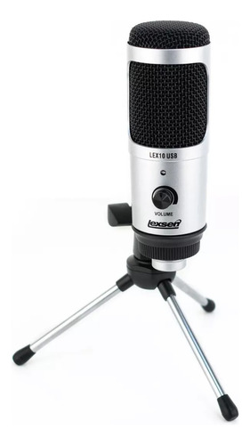 Micrófono Condenser Usb Lexsen Lex10 Cardioide Grabación Mic