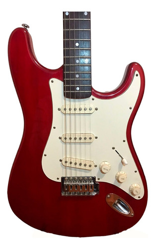 Samick Guitarra Eléctrica Stratocaster Roja + Palanca Oferta